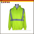 Fashion designer cheap industrial workwear uniform reflective fleece hoodie jacket